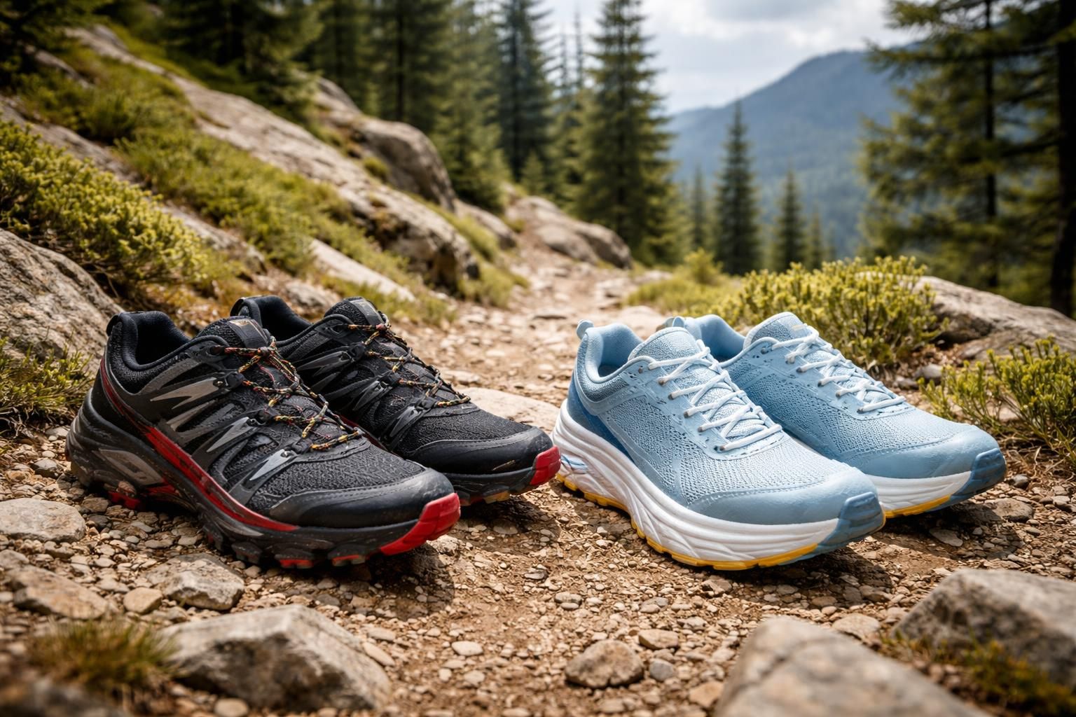 découvrez notre sélection de chaussures de trail running pour l'aventure, incluant les modèles emblématiques salomon speedcross et hoka clifton, alliant confort, performance et durabilité pour tous vos sentiers.